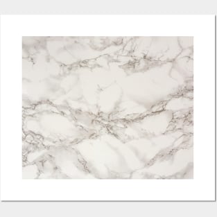 White Marble Texture with Natural pattern Posters and Art